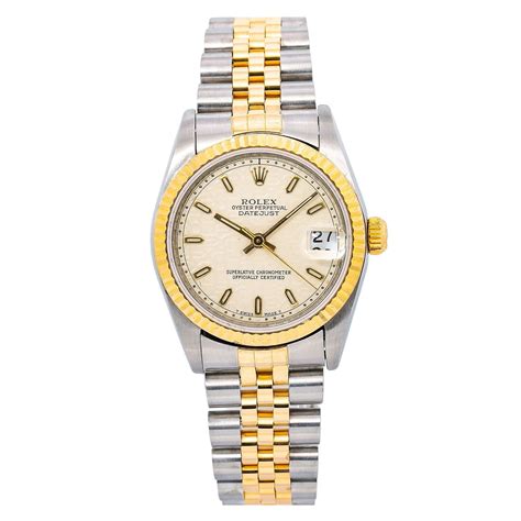 rolex day just lady oro|rolex 31mm datejust two tone.